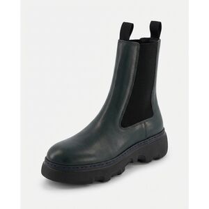 NEW BURBERRY women's creeper chelsea boots in green
